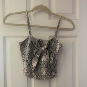 Snake Skin Crop Top